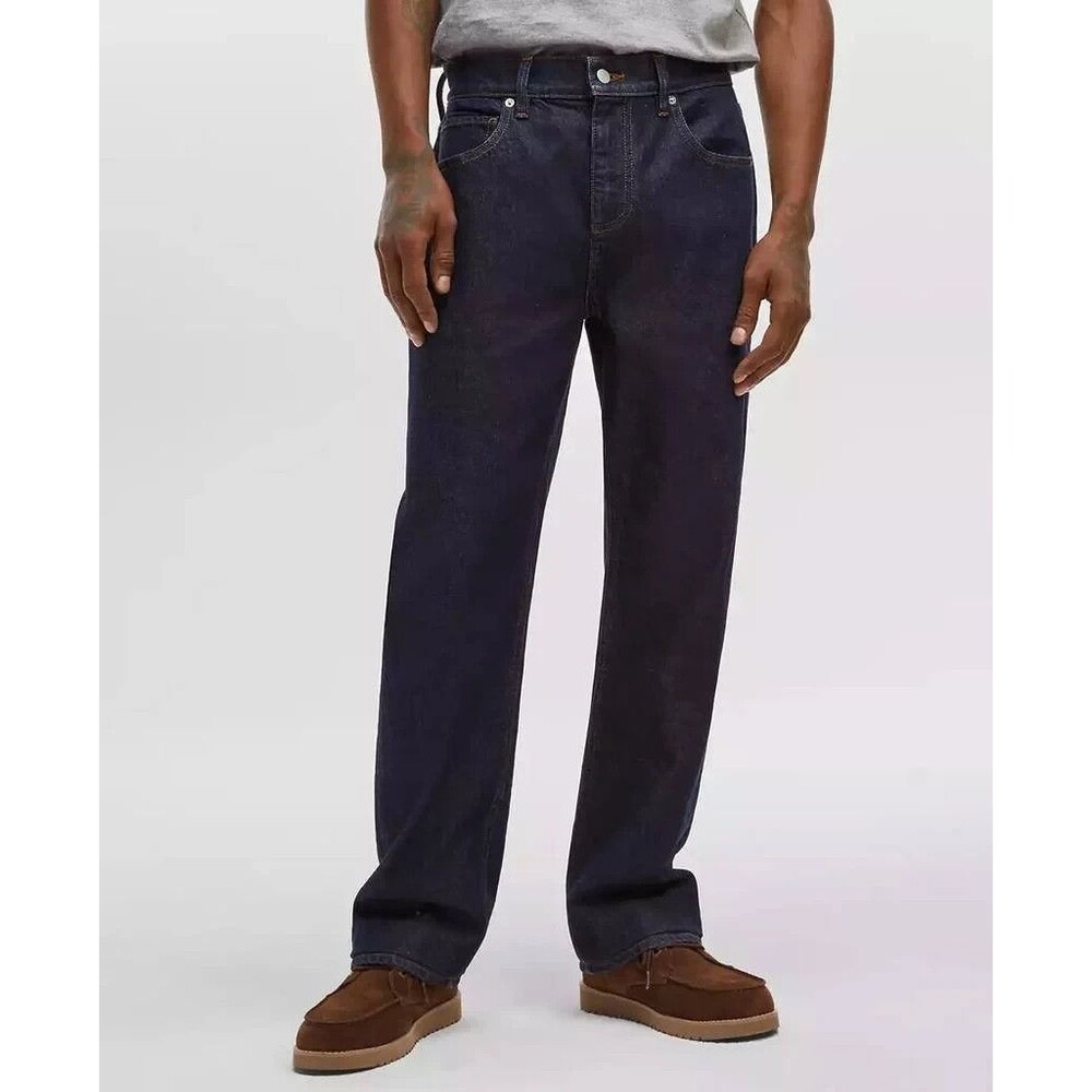 MODE OF ONE Jeans Mens Size 33x32 Blue Dark Wash Straight Fit in Roosevelt